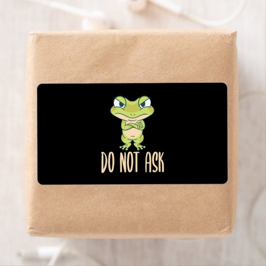 Kikker vraagt het niet etiket (Insitu)