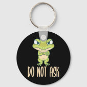 Kikker vraagt het niet sleutelhanger (Voorkant)