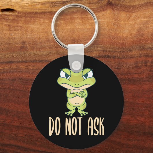 Kikker vraagt het niet sleutelhanger (Voorkant)