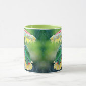 Kikker Vrienden Bloemen Regen Gift Naam Koffie Mok (Midden)