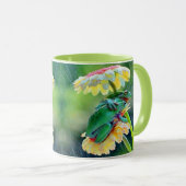 Kikker Vrienden Bloemen Regen Gift Naam Koffie Mok (Voorkant rechts)