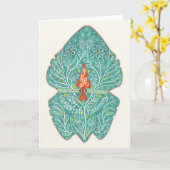 Kikker vult harmony notecard aan kaart (Gele Bloem)