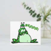 Kikker wat briefkaart (Staand voorkant)