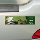Kikker Water Lily Inspirerend Bumpersticker (Op auto)