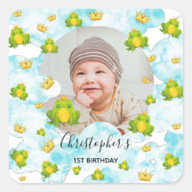 Kikker Waterverf blauwe hemel