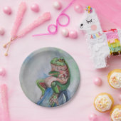 Kikker Waterverf Borden 7'' Papieren Bordje (Feest)