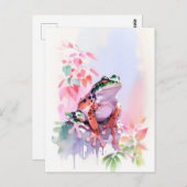 Kikker Waterverf Portret 2 Briefkaart (Voorkant / Achterkant)