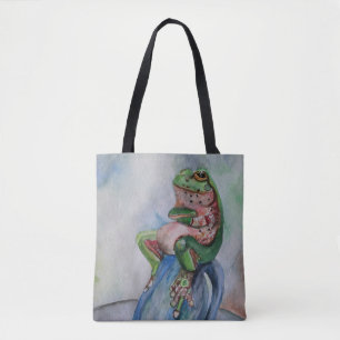Kikker Waterverf schilderij Tas