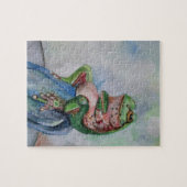 Kikker Waterverf Tekening Puzzel Legpuzzel (Horizontaal)