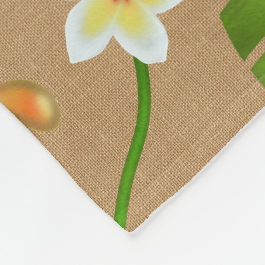 Kikker Welkom bij de Tropische Persoonlijke Naam P Fleece Deken (Hoek)