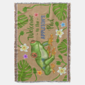 Kikker Welkom bij onze persoonlijke persoonlijke n Deken (Voorkant Verticaal)