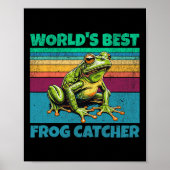 Kikker Werelden Beste Toad Catcher Grappige Amfibi Poster (Voorkant)