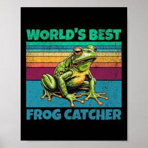 Kikker Werelden Beste Toad Catcher Grappige Amfibi Poster