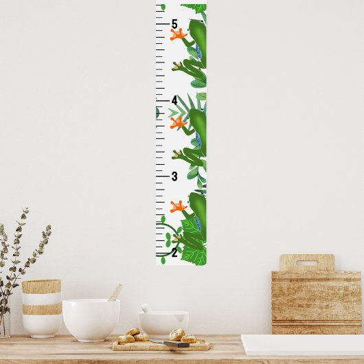 Kikker Wilde Groei Grafiek Poster (Keuken)