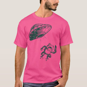 Kikker ziet ufo t-shirt