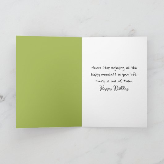 Kikker zit in een schommelstoel kaart (Binnen)