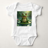Kikker zit op Lily Pad. Romper (Voorkant)