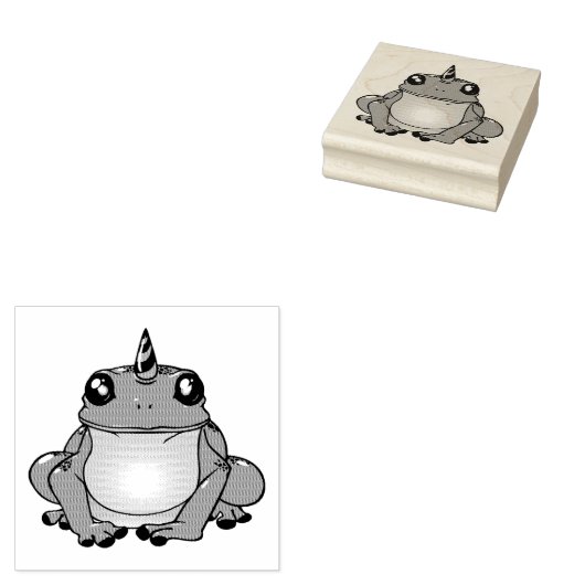 Kikker zonder kruid rubberstempel (Gestempeld)