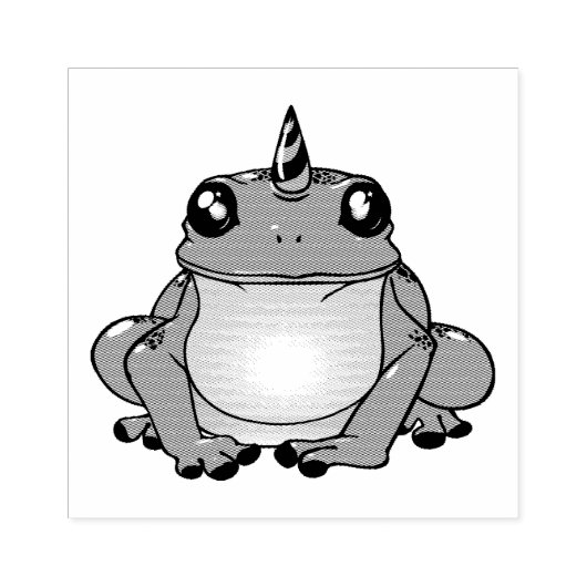 Kikker zonder kruid rubberstempel (Afrduk)