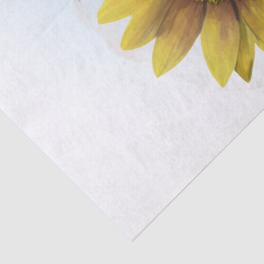 Kikker Zonnebloem Waterverf Tissuepapier (Detail)