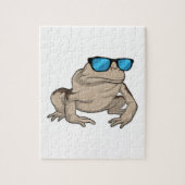 Kikker zonnebril legpuzzel (Verticaal)