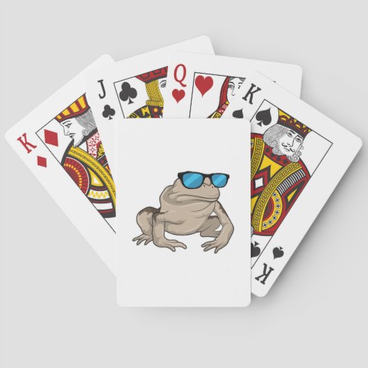 Kikker zonnebril pokerkaarten (Achterkant)