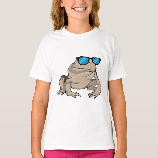 Kikker zonnebril t-shirt (Voorkant)