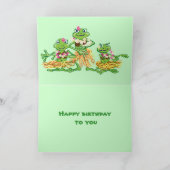 Kikkerband en verjaardagskaart voor meisjes in de  (Binnen)