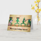 KIKKERBANDLEDEN ZEGGEN GELUKKIGE VERJAARDAG KAART (Gele Bloem)