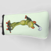 Kikkerbeeldje Golfer Putter Hoesje Golfheadcover (Voorkant)