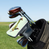 Kikkerbeeldje Golfer Putter Hoesje Golfheadcover (Insitu)