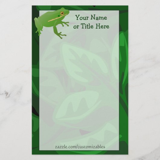 kikkerbenodigdheden briefpapier (Voorkant)