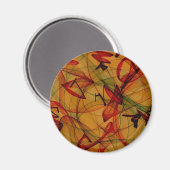 Kikkerbilletjes - Abstracte kunst Magneet (Voorkant / Achterkant)