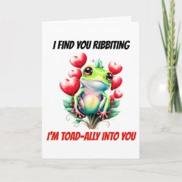 Kikkerbilletjes | Toadally in je schattige groene Feestdagen Kaart