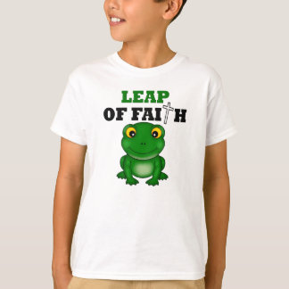 Kikkerbladeren van het geloof t-shirt