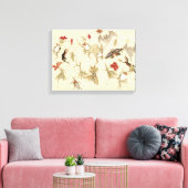 Kikkerbossen dansen door Kawanabe Kyoto 1879 Canvas Afdruk (Insitu (Woonkamer))