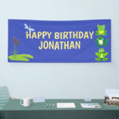Kikkerbroeken, speciaal gepersonaliseerd op Birthd Spandoek (Beurs)