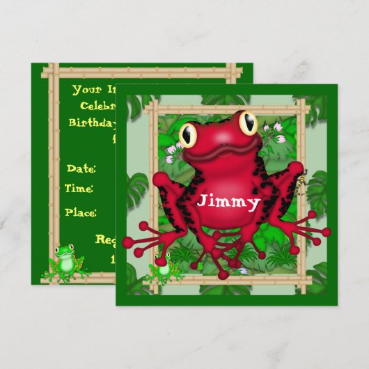 Kikkerbrokvis Kaart (Voorkant / Achterkant)