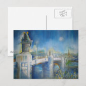 Kikkerbrug bij nacht briefkaart (Voorkant / Achterkant)