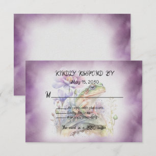 kikkerbruiloft RSVP kaartje