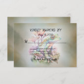 kikkerbruiloft RSVP kaartje (Voorkant / Achterkant)