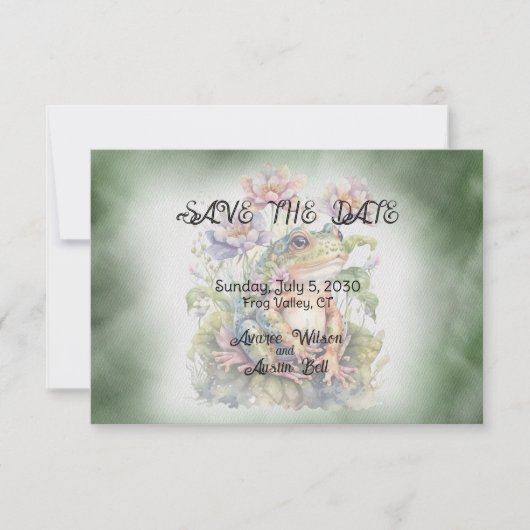 kikkerbruiloft save the date (Voorkant)