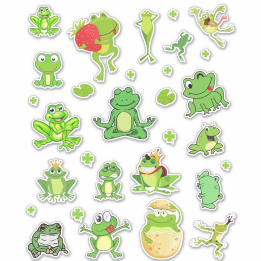 kikkerbundel gesneden vinyl sticker (Voorkant)