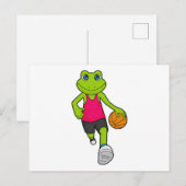 Kikkercarrousel Basketball speler Basketbal Briefkaart (Voorkant / Achterkant)