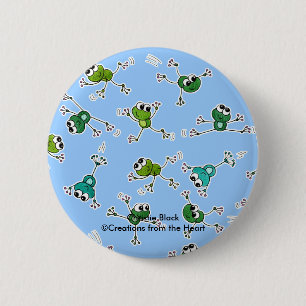 kikkercollage ronde button 5,7 cm