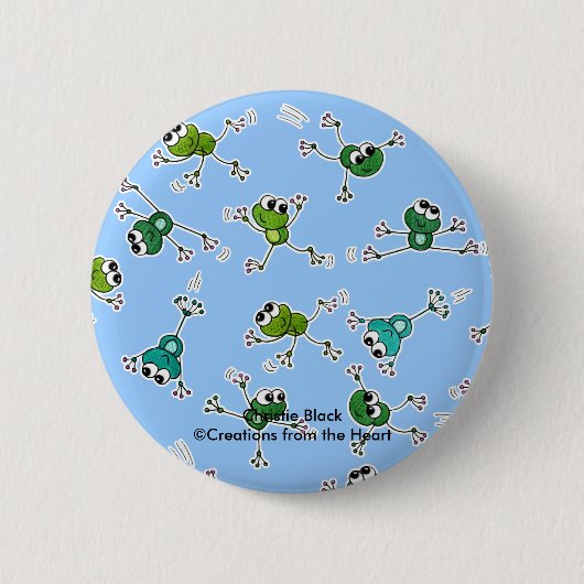 kikkercollage ronde button 5,7 cm (Voorkant)