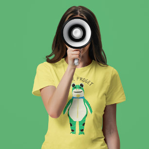 Kikkercostuum Demonstrant Op Maat Gemaakte Slogan T-shirt