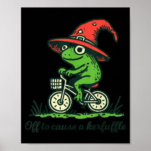 Kikkercycle tovenaarshoofd af om herrie te schoppe poster (Voorkant)