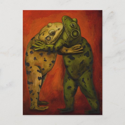 Kikkerdansers Briefkaart (Voorkant)