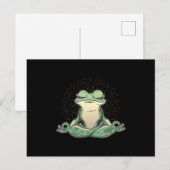 Kikkerdier dat yoga mediteert briefkaart (Voorkant / Achterkant)